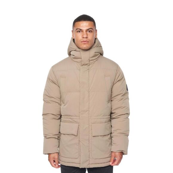 Duck and Cover Mens Fletchley Puffer Jacket / Beige